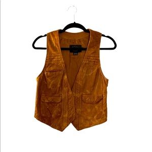 >>SOLD<< French Connection Genuine Leather Vest